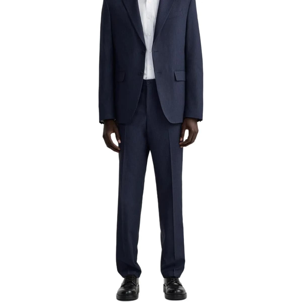 ZARA Slim Fit Kişi Kostyum Şalvarı Mavi 4