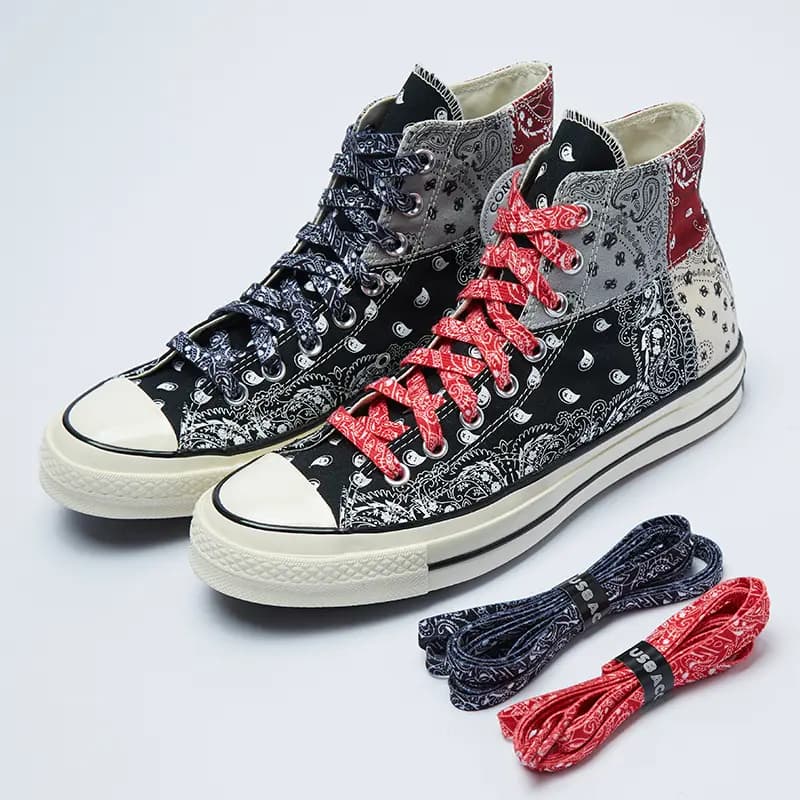US8ACC Paisley Series 5-Pair Set Gift Box Set Trendy Universal Shoelaces Unisex Couple Set Red Blue Black Purple Sky Blue West Coast 7