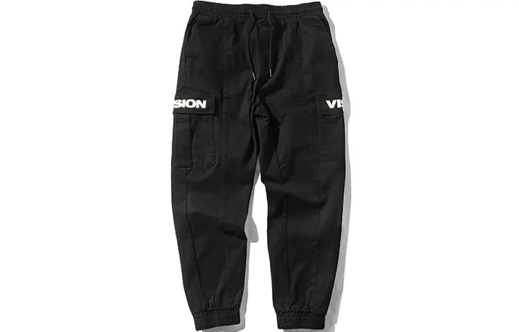 Vision Street Wear Unisex Kargo Şalvar Qara