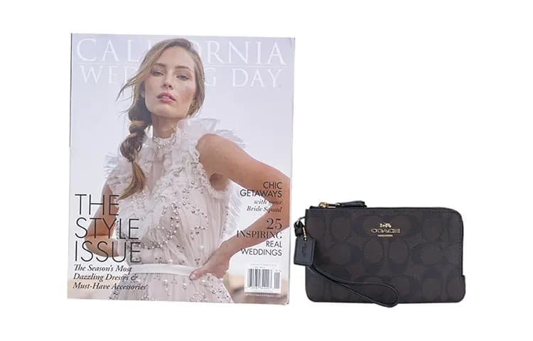 COACH Corner Zip Monogram Qadın Çantası Qara/Qəhvəyi 5