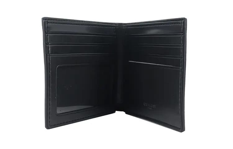 COACH PVC Pul kisəsi Kişi Qara/Boz 4