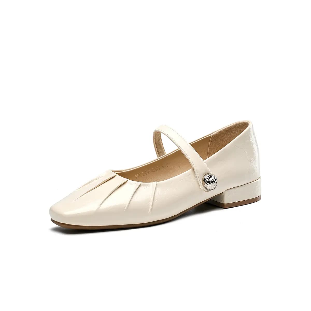 EBLAN Fashion Versatile Elegant Mary Jane Shoes Women's Beige 2