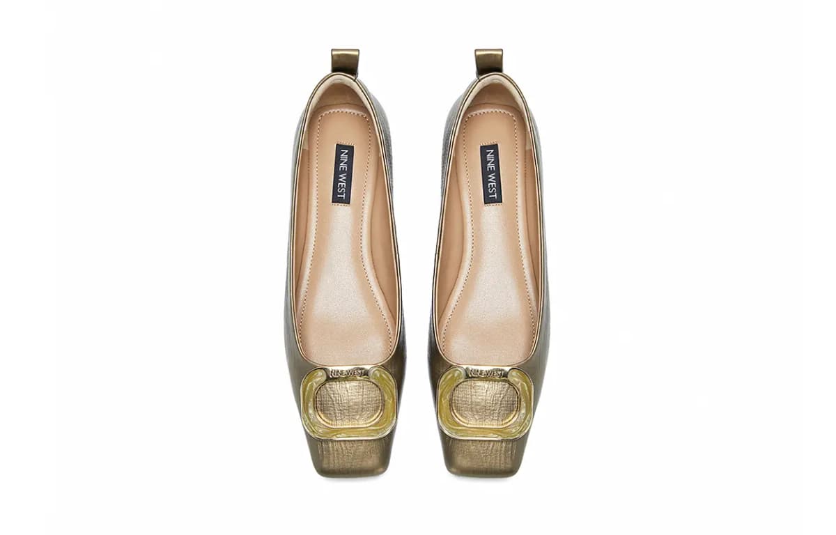 NINE WEST Leather Fashion Versatile Women's Casual Shoes Women's 7