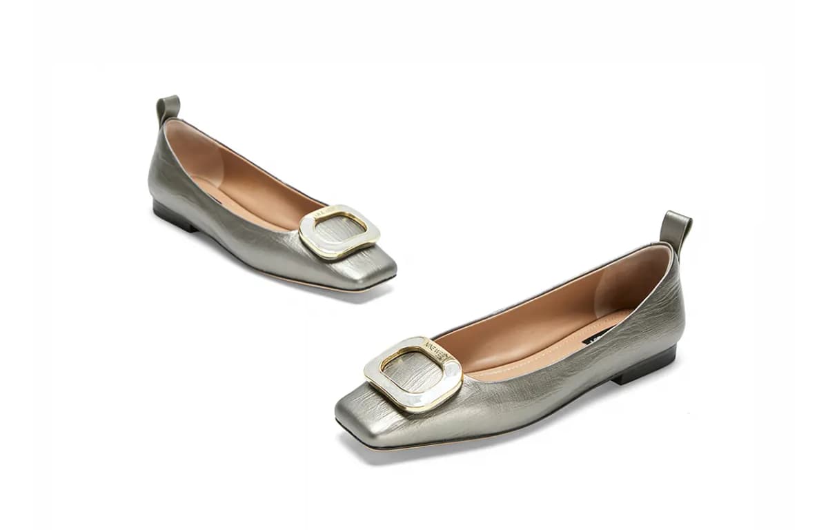 NINE WEST Leather Fashion Versatile Women's Casual Shoes Women's 13