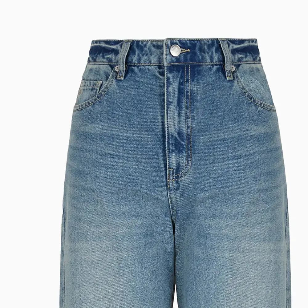 ARMANI EXCHANGE SS24 Qadın Cins Şalvarı İndigo 2