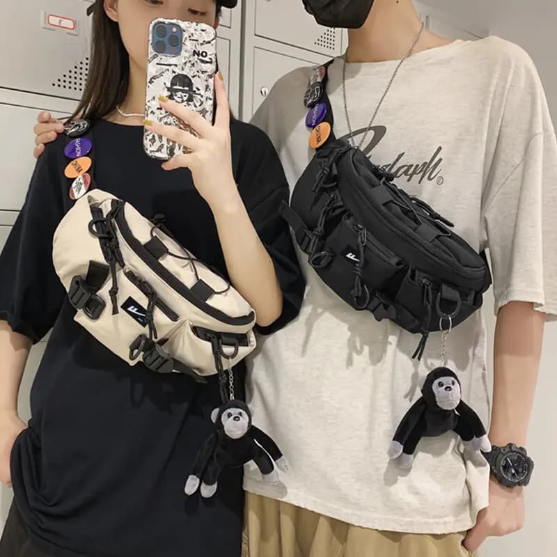 Warrior Nylon Sling Bag Tubas Unisex Black 6