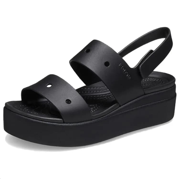 Crocs Brooklyn Beach Sandals Women's Black 3
