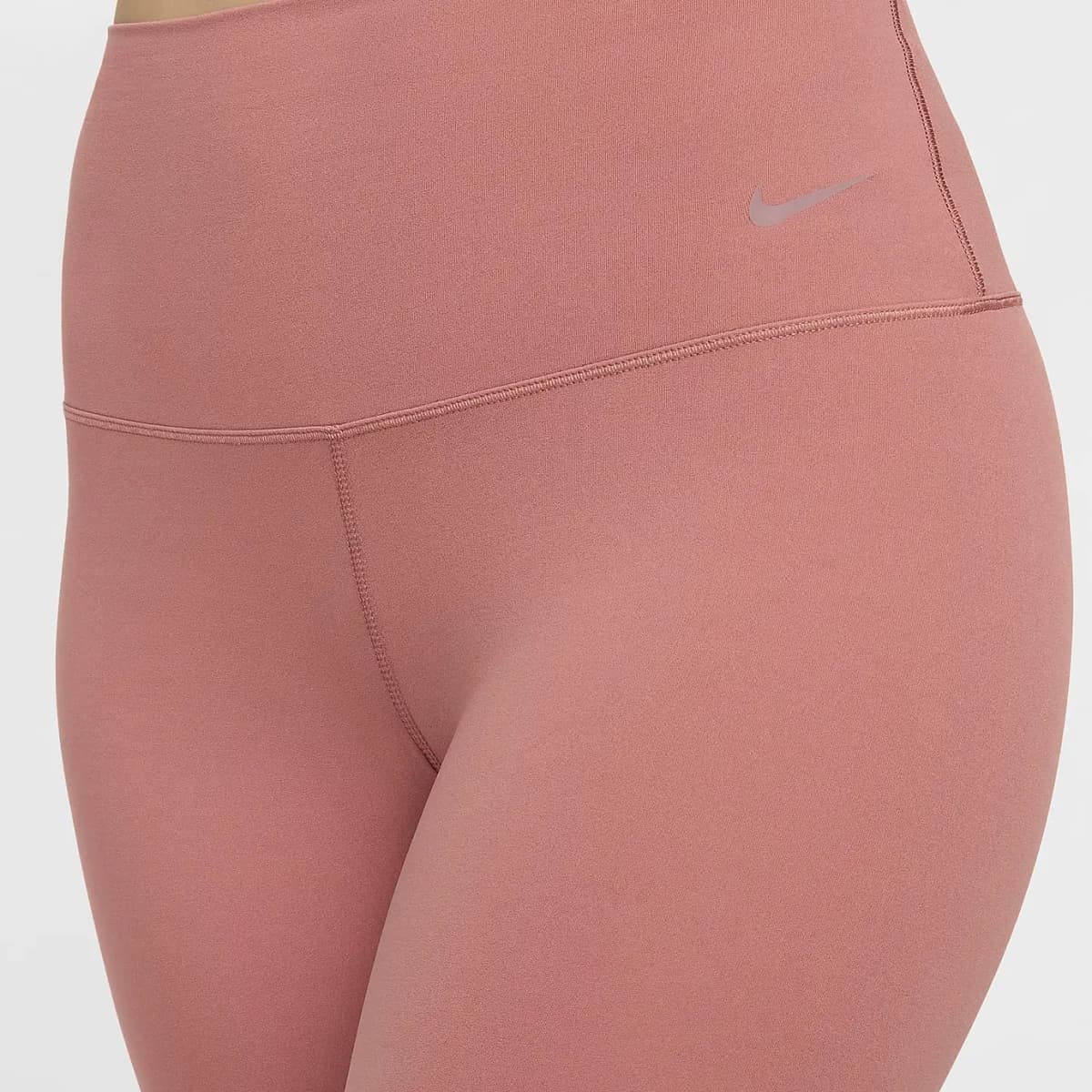 Nike Zenvy Solid 7/8 High-Waist Tight Lifting Leggings Women's Canyon Pink/Black 4
