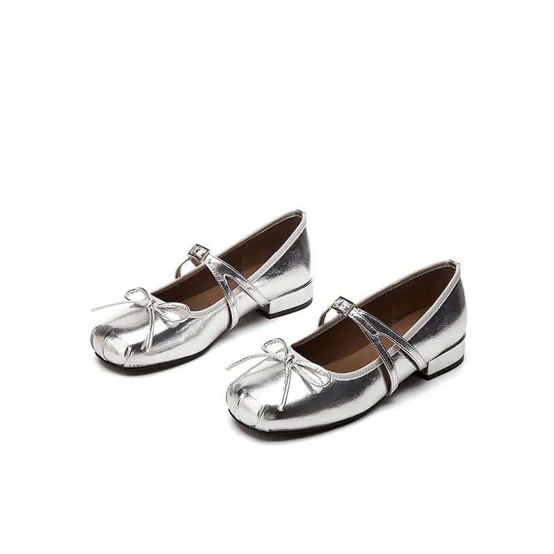 DAPHNE PU Synthetic Leather Round Toe Fashion Breathable Comfortable Slip-Resistant Wear-Resistant Daily Classic Commute Work Simple Elegant Chunky Heel Mary Jane Shoes Women's 6