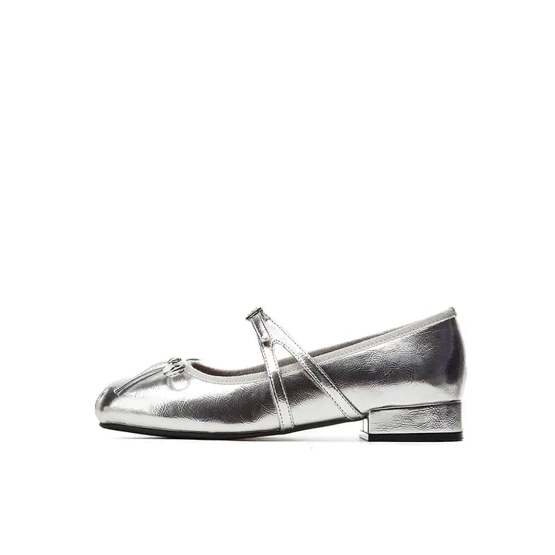 DAPHNE PU Synthetic Leather Round Toe Fashion Breathable Comfortable Slip-Resistant Wear-Resistant Daily Classic Commute Work Simple Elegant Chunky Heel Mary Jane Shoes Women's 4