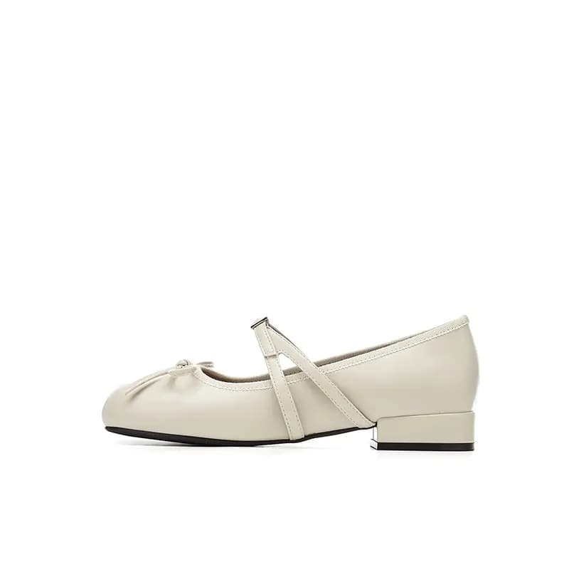 DAPHNE PU Synthetic Leather Round Toe Fashion Breathable Comfortable Slip-Resistant Wear-Resistant Daily Classic Commute Work Simple Elegant Chunky Heel Mary Jane Shoes Women's