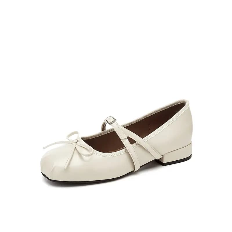 DAPHNE PU Synthetic Leather Round Toe Fashion Breathable Comfortable Slip-Resistant Wear-Resistant Daily Classic Commute Work Simple Elegant Chunky Heel Mary Jane Shoes Women's 2