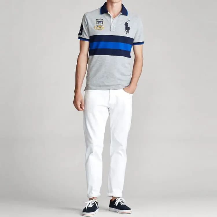 Polo Ralph Lauren Kişi Polo Köynəyi Boz 2