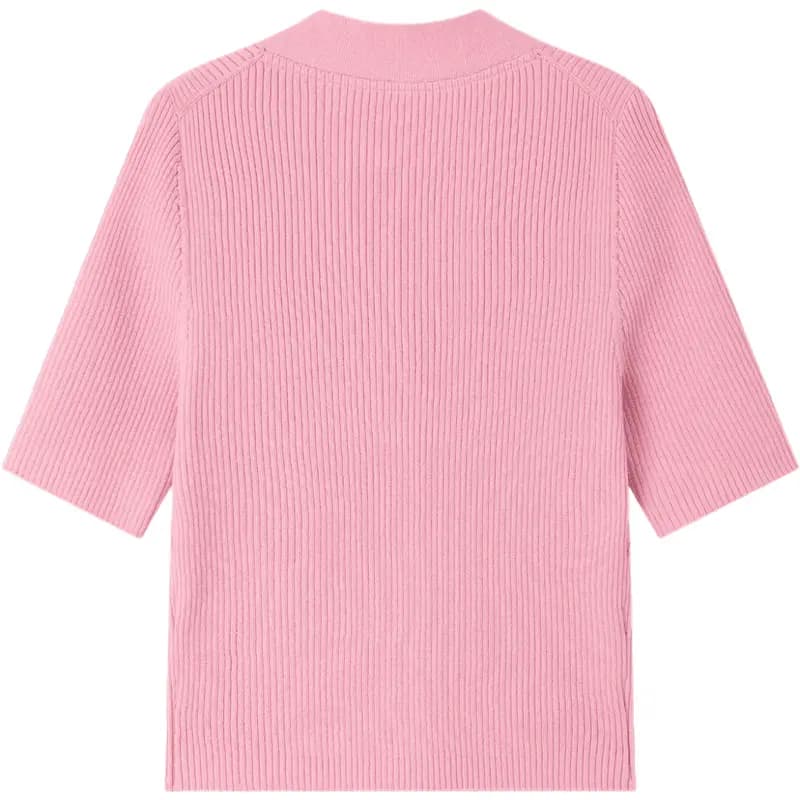 GAP Solid Simple Comfortable V-Neck Knit Top Women's 6