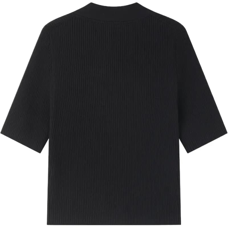 GAP Solid Simple Comfortable V-Neck Knit Top Women's 2