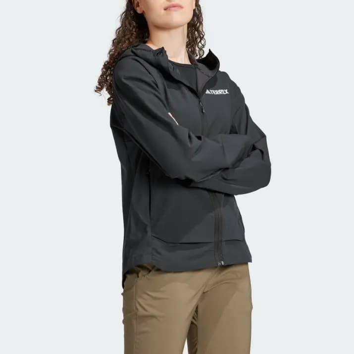 Adidas Outdoor Qadın Küləklik Pencəyi Qara 4
