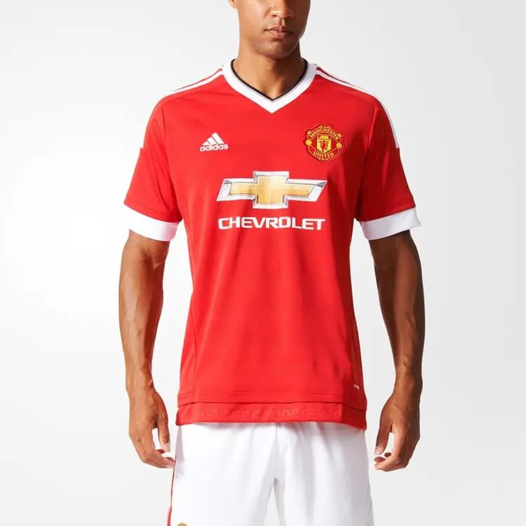 Adidas Manchester United 15-16 Mövsüm Kişi Futbol Forması Qırmızı 4