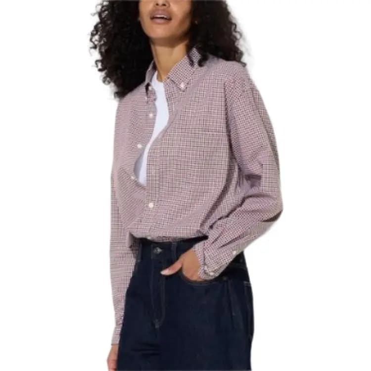 UNIQLO Unisex Köynək Maroon 4
