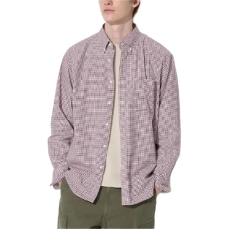 UNIQLO Unisex Köynək Maroon 3