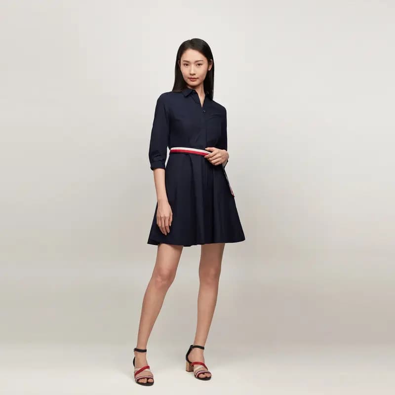 Tommy Hilfiger Qadın Uzunqol Donu 10