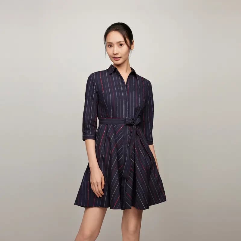 Tommy Hilfiger Qadın Uzunqol Donu 3