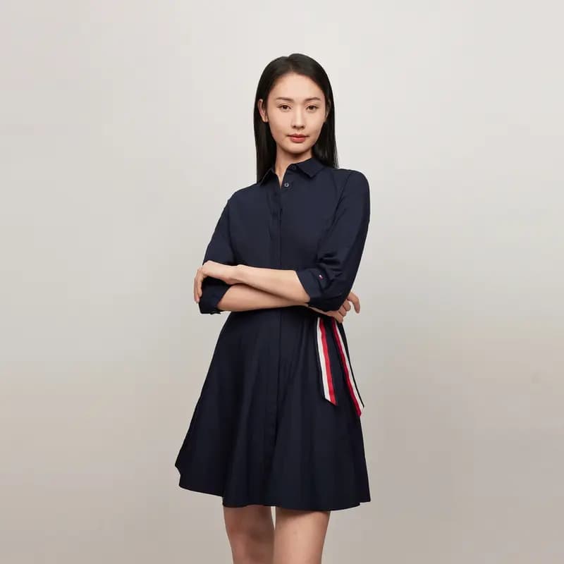 Tommy Hilfiger Qadın Uzunqol Donu 8