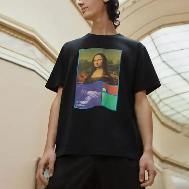 UNIQLO x Louvre Museum UT Köynək Unisex Qara 4