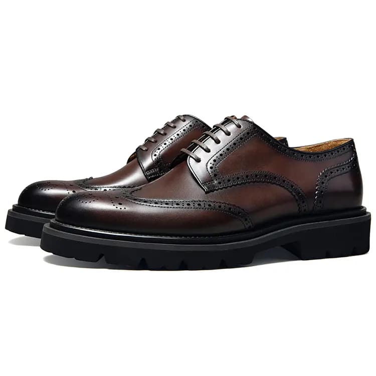 THOM WILLS Brogues Kişi Klassik Ayaqqabı Qəhvəyi 2