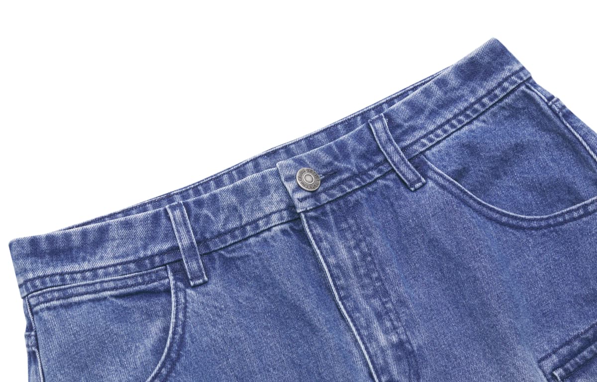 MLB MONOGRAM Reading Collection Denim Short Skirts Women's Indigo 5