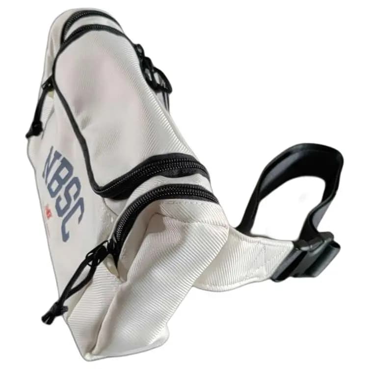 New Balance Casual Versatile Sports Fabric Waist Bag Unisex White 2