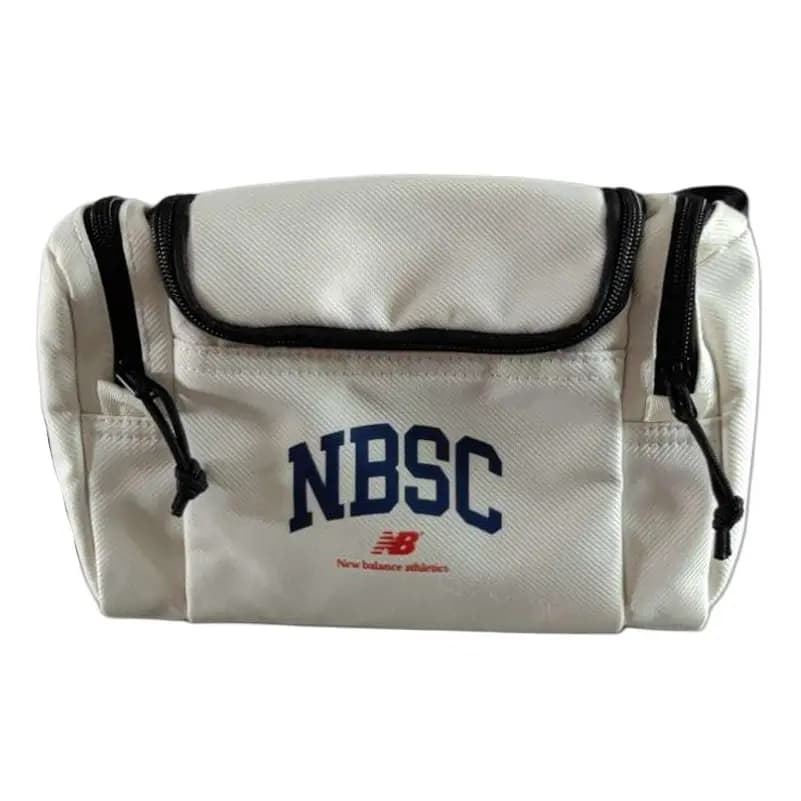 New Balance Casual Versatile Sports Fabric Waist Bag Unisex White