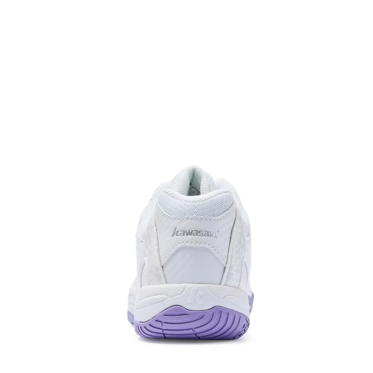 Kawasaki Wind chasing Series Anti Slip Wear Resistant Low Top Badminton Shoes Unisex White Purple 6