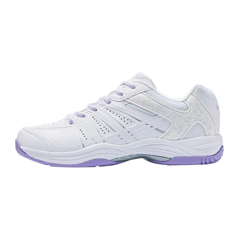 Kawasaki Wind chasing Series Anti Slip Wear Resistant Low Top Badminton Shoes Unisex White Purple 2