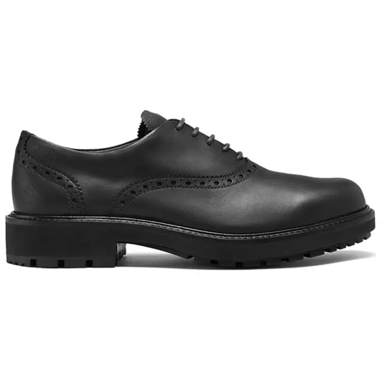 ecco Urban Oslo Cowhide Leather Perforated Comfort Dress Shoes Men's Black 2