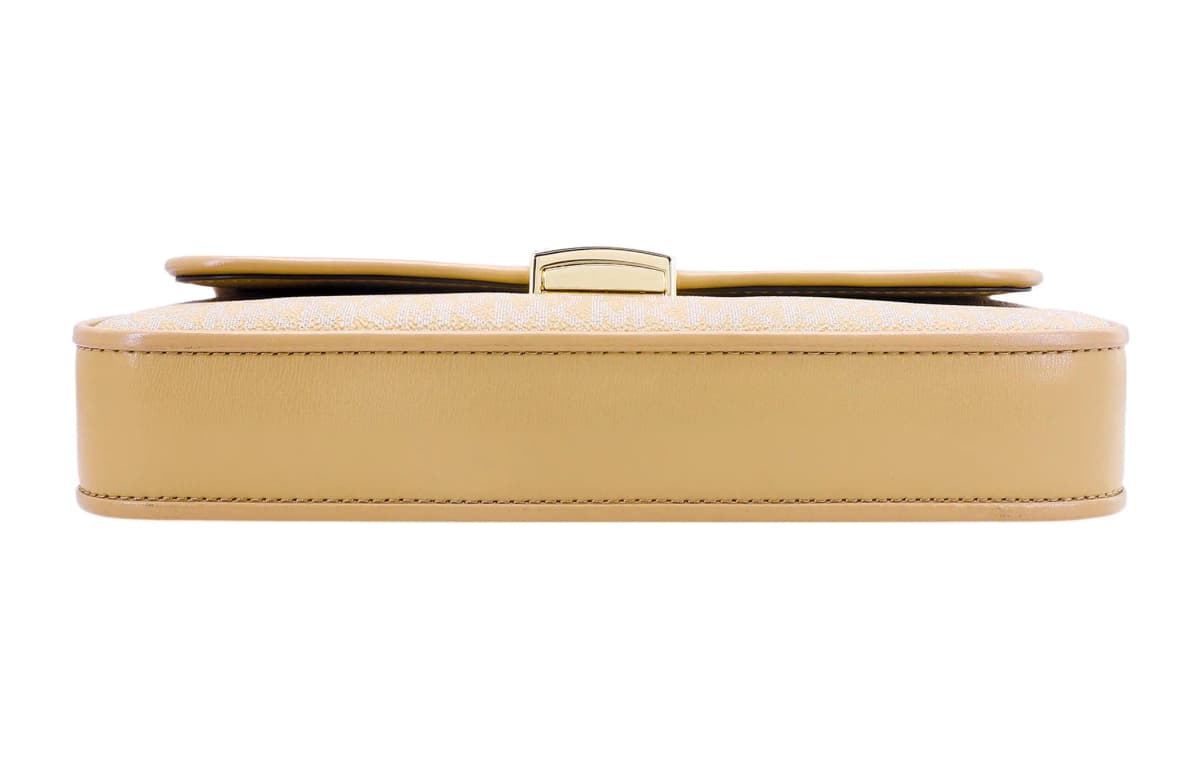 MICHAEL KORS Bradshaw Leather Shoulder Bag Trumpets Women's Camel 5
