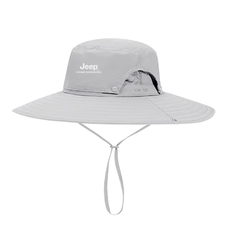 Jeep UV-Protective Outdoor Fishing Hiking Hat with Ice Silk Face Mask Set Nylon Sun Hat Unisex 6