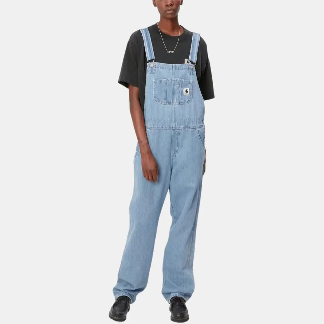 Carhartt WIP FW24 Straight Leg Rivet Multi-Pocket Logo Adjustable Strap Overalls Women's 3
