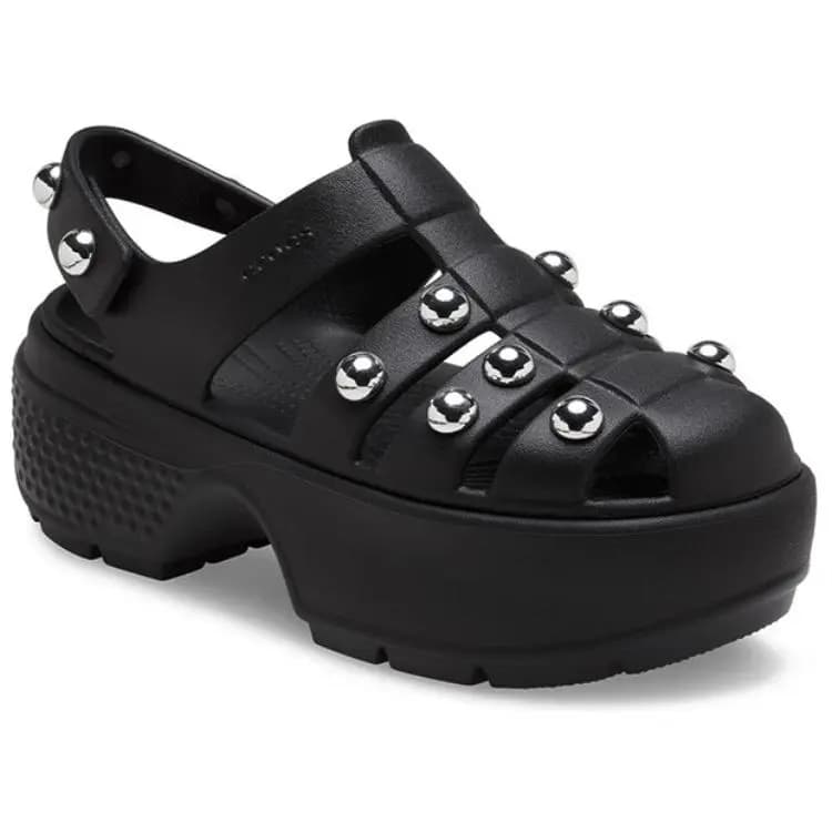 Crocs Roman Sandals 5.5cm Women's Black 3
