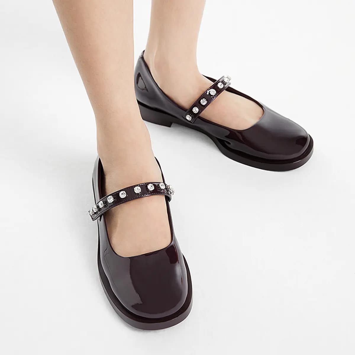 CHARLES&KEITH Qadın Mary Jane Ayaqqabısı 2.5sm 8