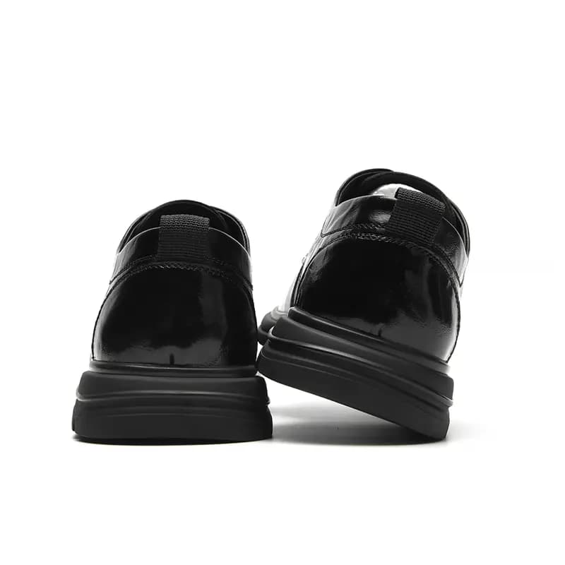 AOKANG Calf Leather Wear-Resistant Slip-Resistant Breathable British Versatile Casual Dress Shoes Men's Black 4