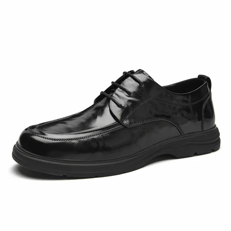 AOKANG Calf Leather Wear-Resistant Slip-Resistant Breathable British Versatile Casual Dress Shoes Men's Black 3