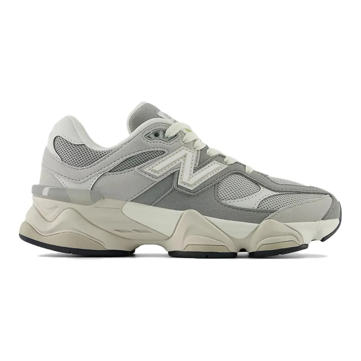 New Balance NB 9060 İdman Ayaqqabısı Uşaq Boz/Ağ 3