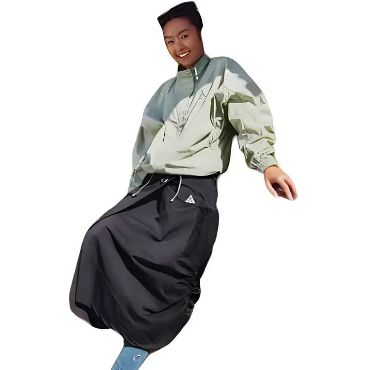 Nike SNOWGRASS Casual Long Skirts Women's Black 3
