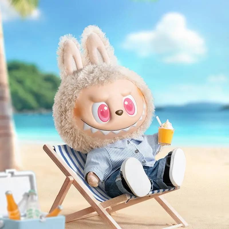 POP MART LABUBU THEMONSTERS FLIPWITH ME Rubber Plush Doll Trendy Figures 40cm 3