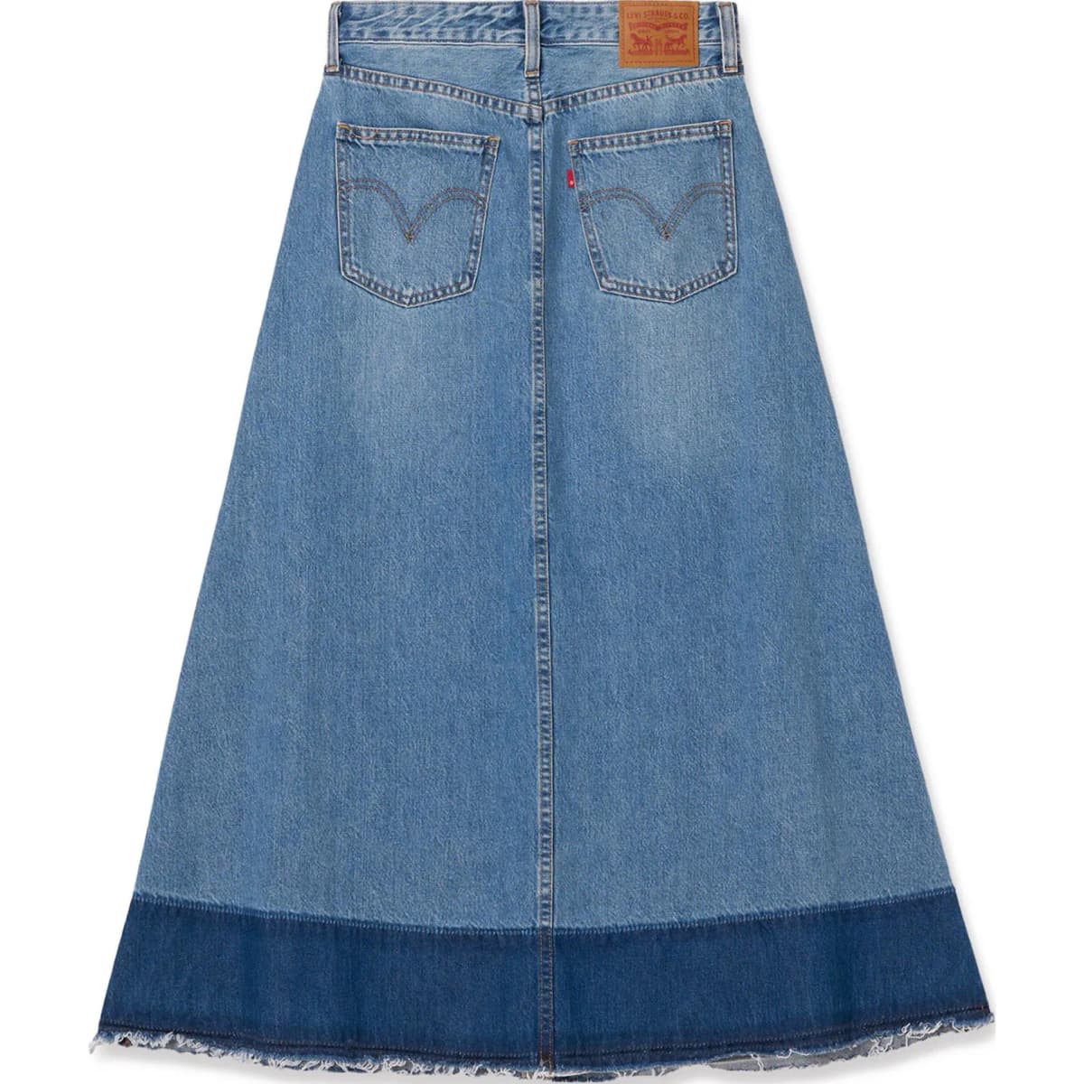 Levis SS24 Qadın Denim Uzun Ətək Mavi 2
