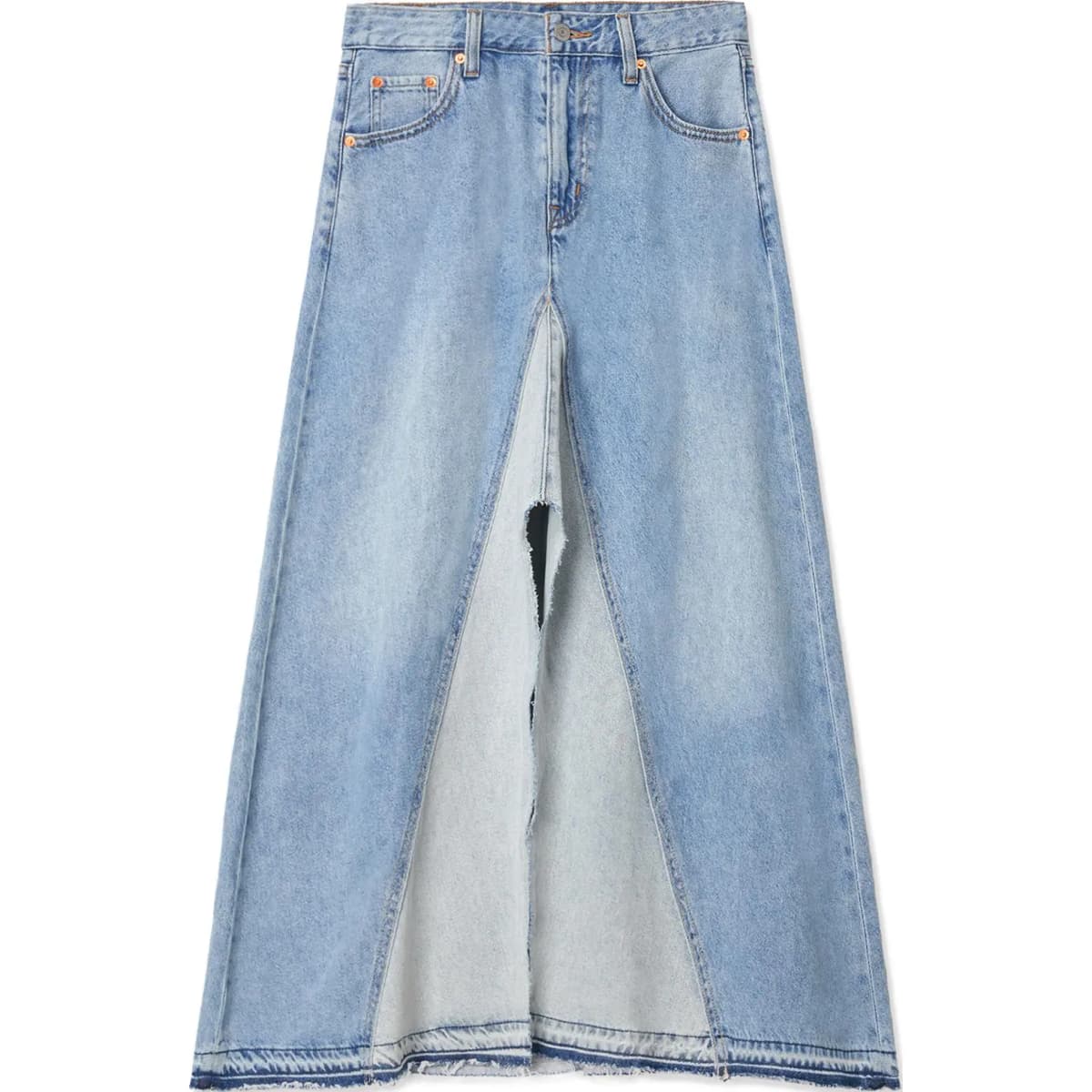 Levi's SS24 Denim Maxi Ətək Qadın Mavi