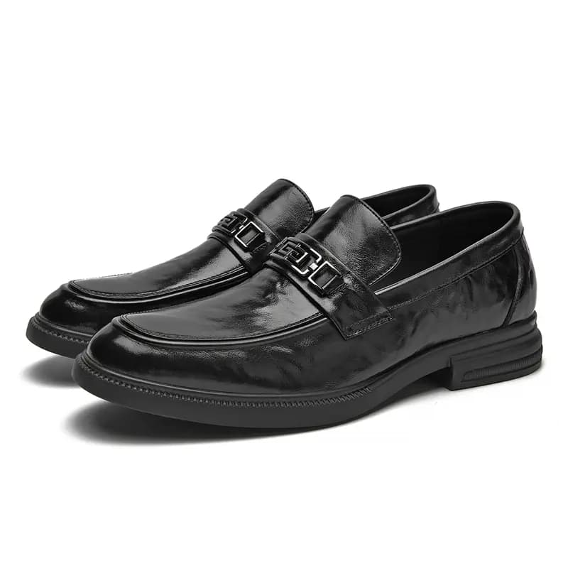AOKANG Slip-On Business Casual Style Fashion Trendy Men's Casual Shoes Men's Black 4