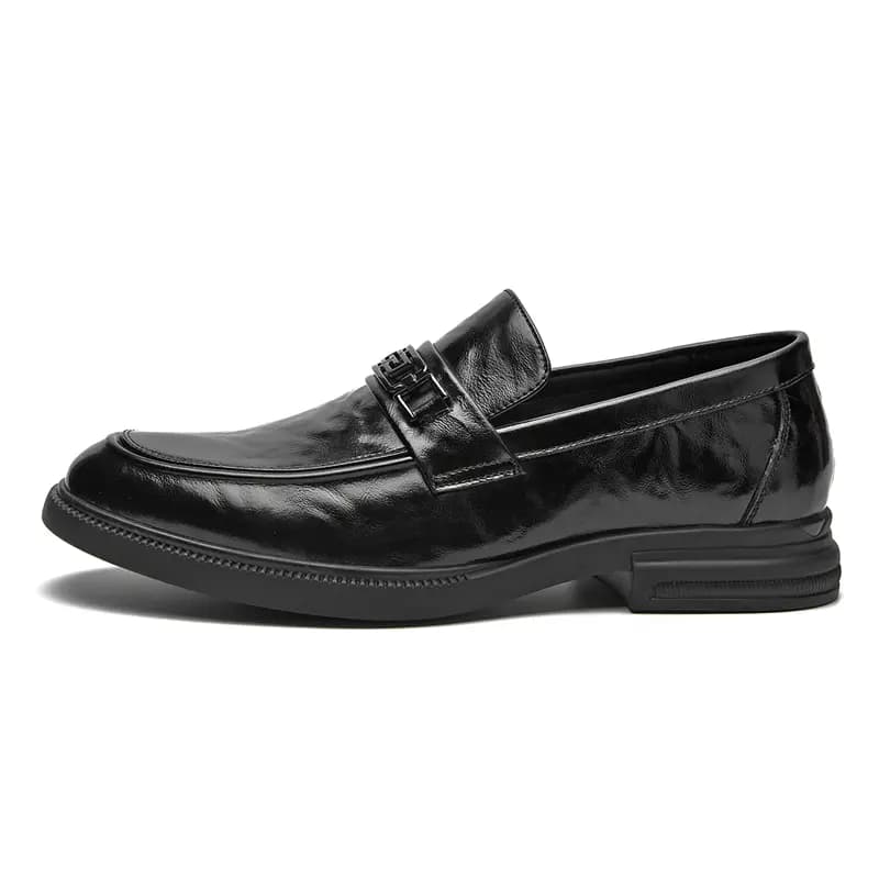 AOKANG Slip-On Business Casual Style Fashion Trendy Men's Casual Shoes Men's Black 2