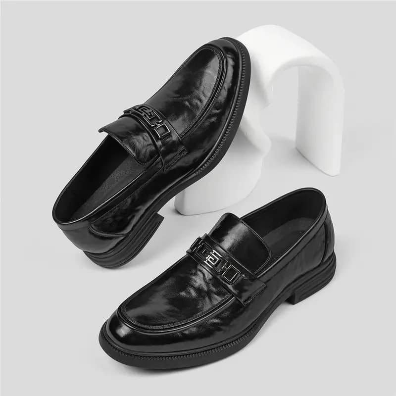 AOKANG Slip-On Business Casual Style Fashion Trendy Men's Casual Shoes Men's Black 9