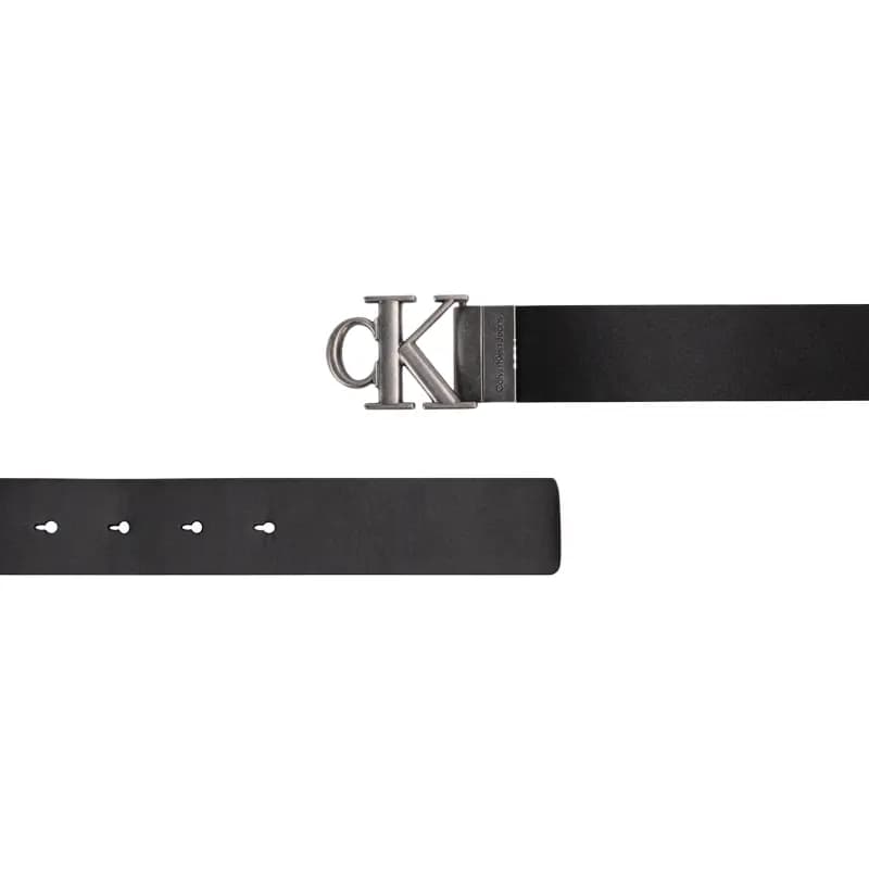CALVIN KLEIN Cow Leather Belts Men's Space Black Width  3.5cm 2